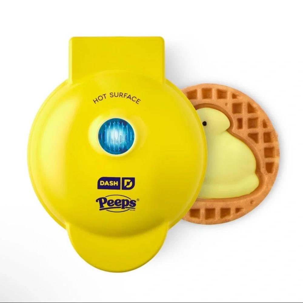 New! Dash × Peeps Mini Waffle Maker Yellow Chick, Spring 2026, Easter